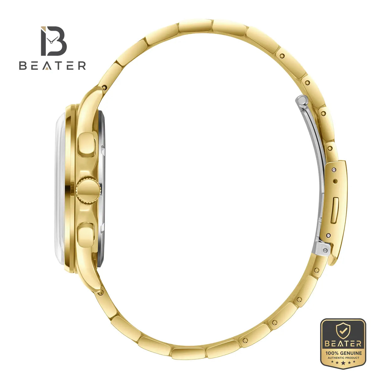 Beverly Hills Polo Club BP3852X.170 IP Gold Steel Bracelet and Clasp Detail - Beater