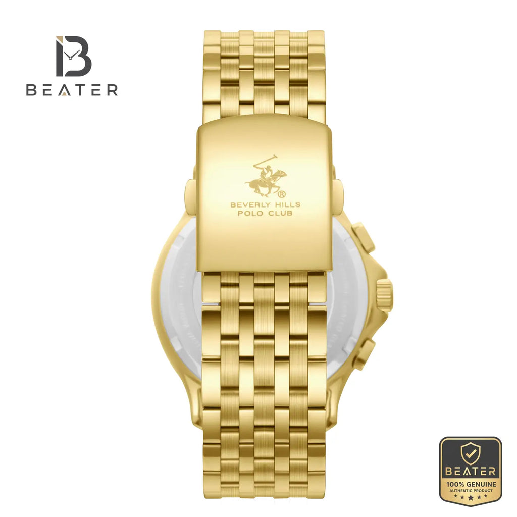 Beverly Hills Polo Club BP3852X.170 Men's Multifunction Watch Side View - Beater