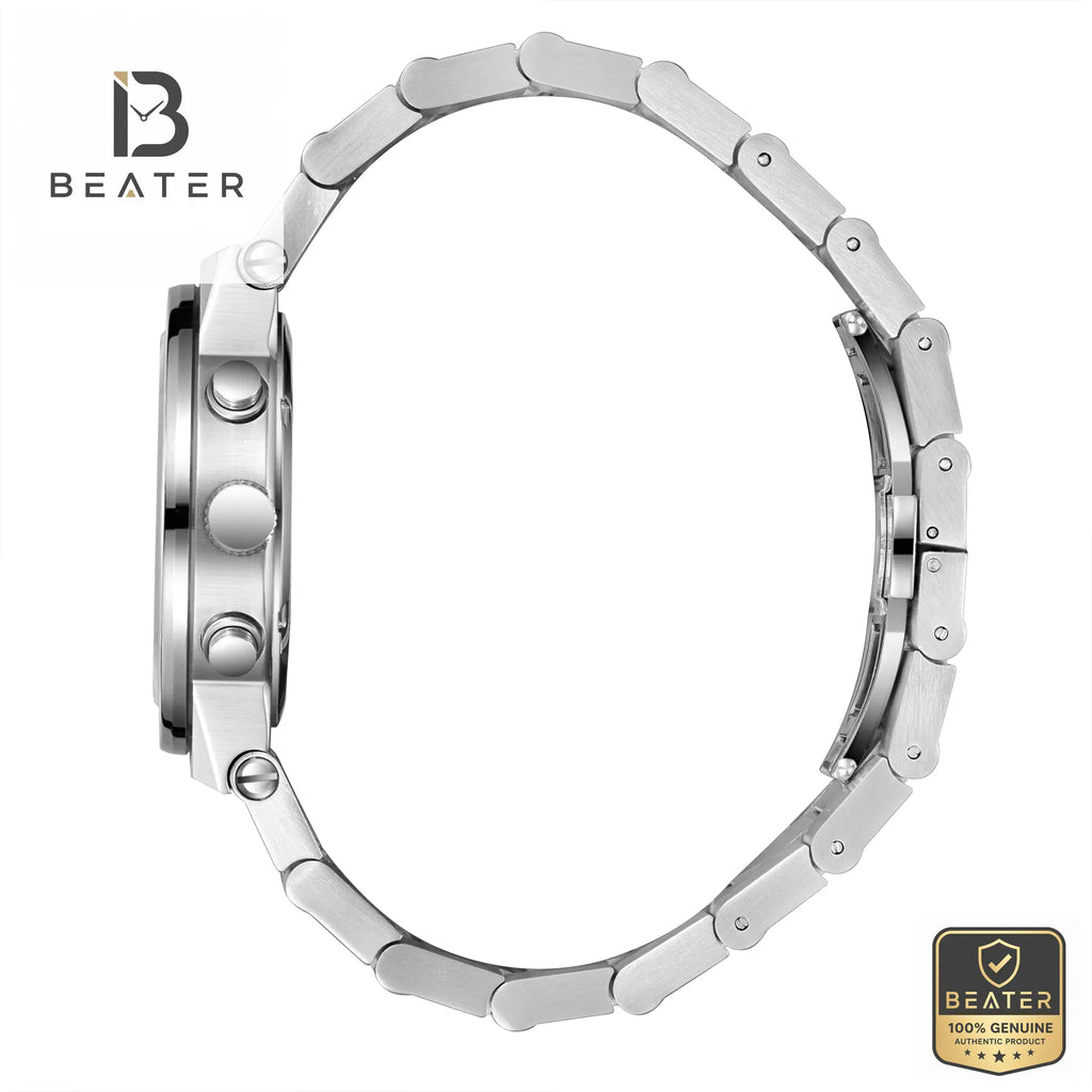 Beverly Hills Polo Club BP3871X.560 Men's Steel Bracelet & Butterfly Buckle Detail - Beater