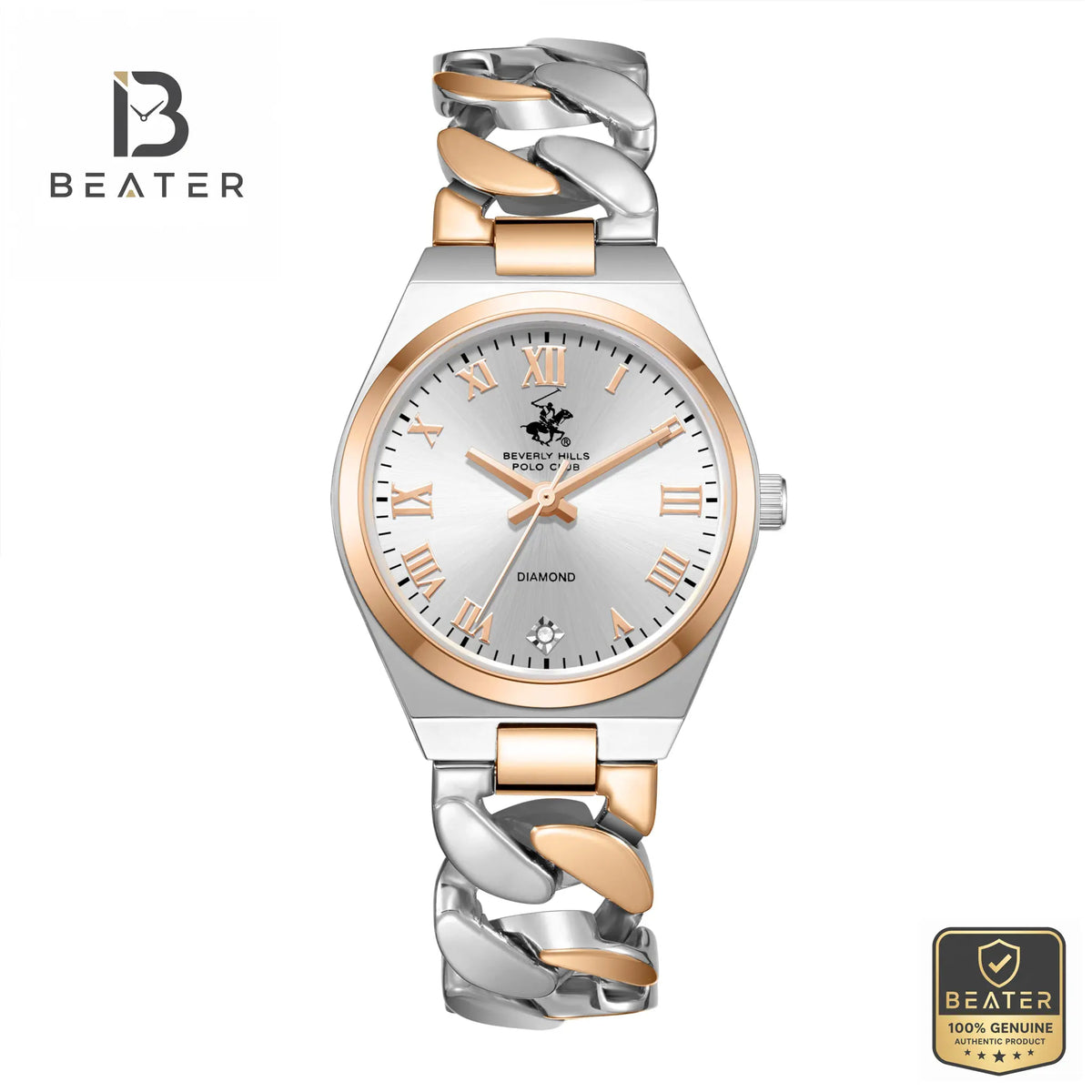 Beverly Hills Polo Club BP3879C.530 Women's Silver Dial Watch Front View - Beater