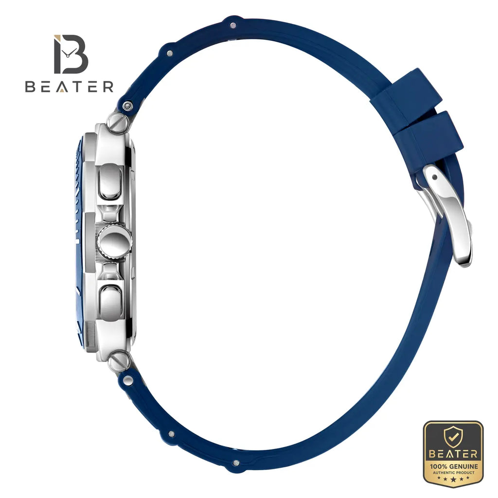 Beverly Hills Polo Club BP3887X.399 Blue Silicon Strap and Buckle Detail - Beater