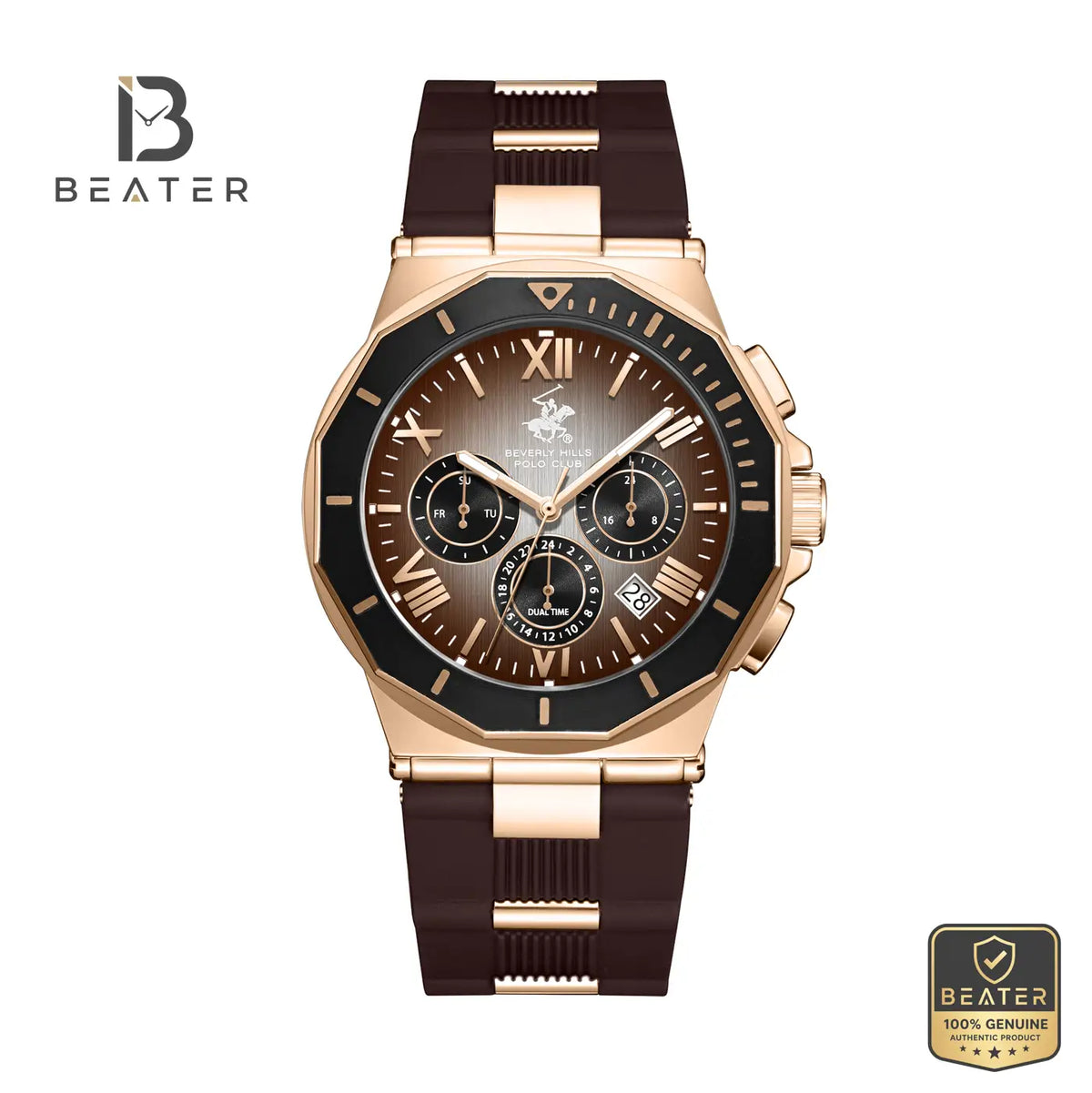 Beverly Hills Polo Club BP3887X.851 Men's Watch Front Dial View - Beater