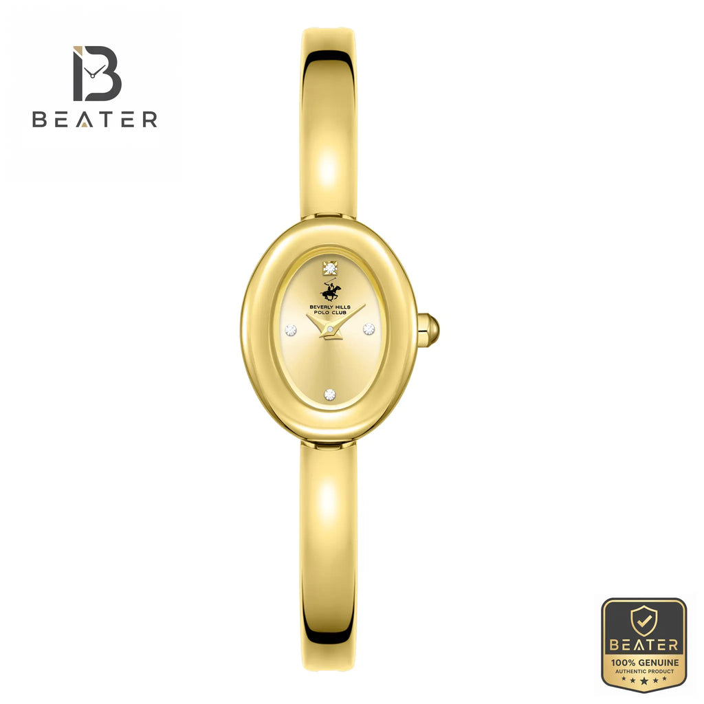 Beverly Hills Polo Club BP3889C.110 Women's Gold Watch Front Dial View - Beater