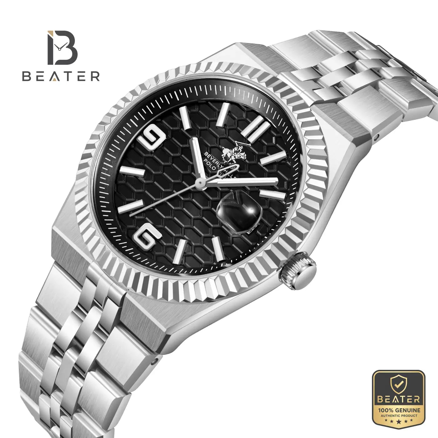 Beverly Hills Polo Club BP3891X.350 Men's Black Steel Bracelet Watch Secondary image