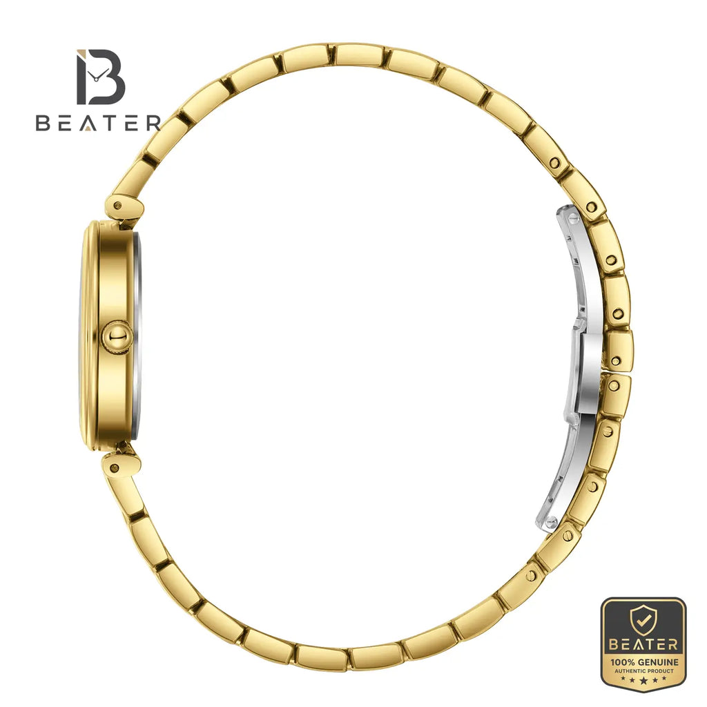 Beverly Hills Polo Club BP3894X.170 IP Gold Steel Bracelet & Butterfly Buckle Detail - Beater