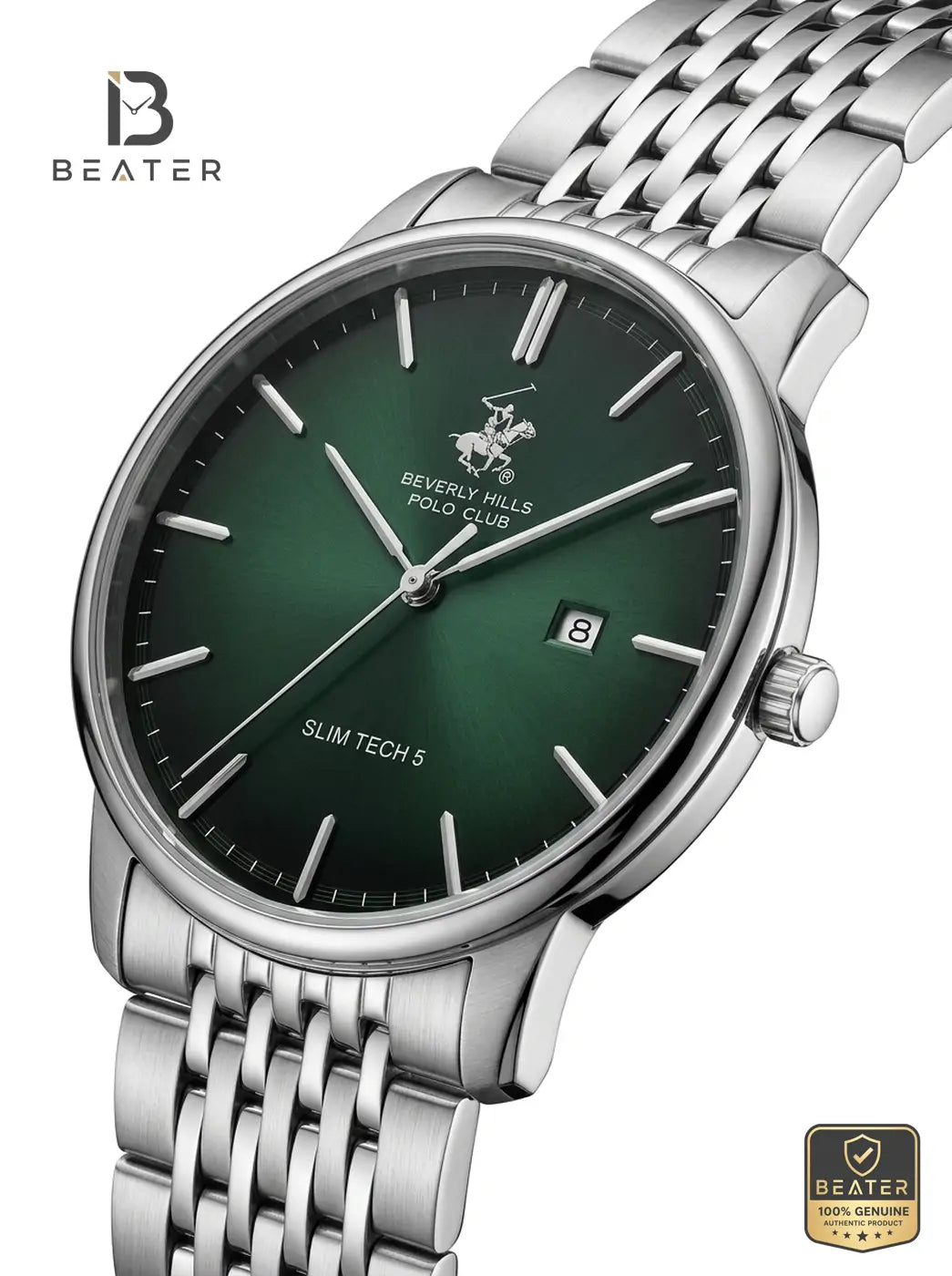 Beverly Hills Polo Club BP3895X.370 Men's Watch Side Angle View - Beater
