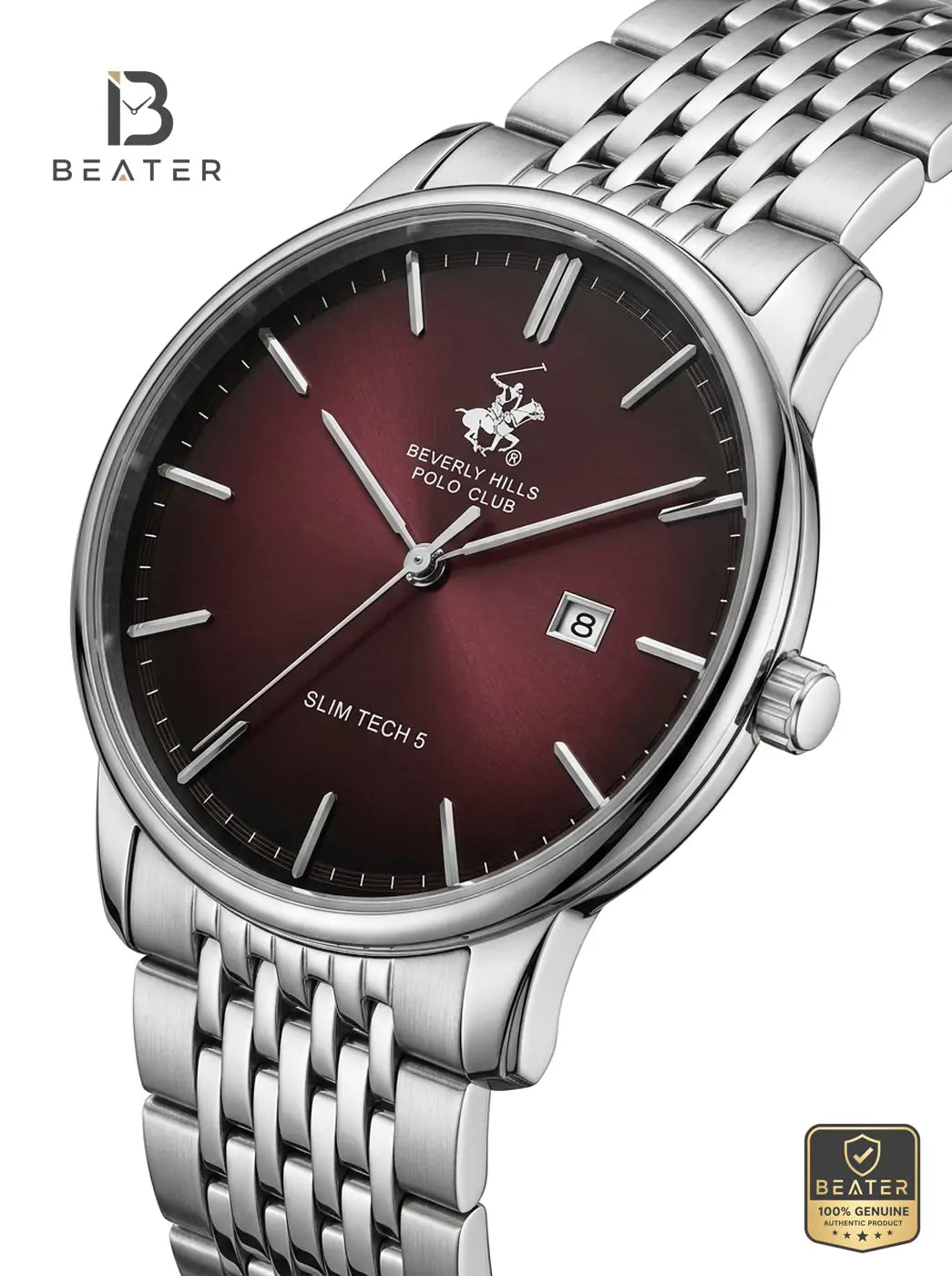 Beverly Hills Polo Club BP3895X.380 Men's Watch Side Angle View - Beater