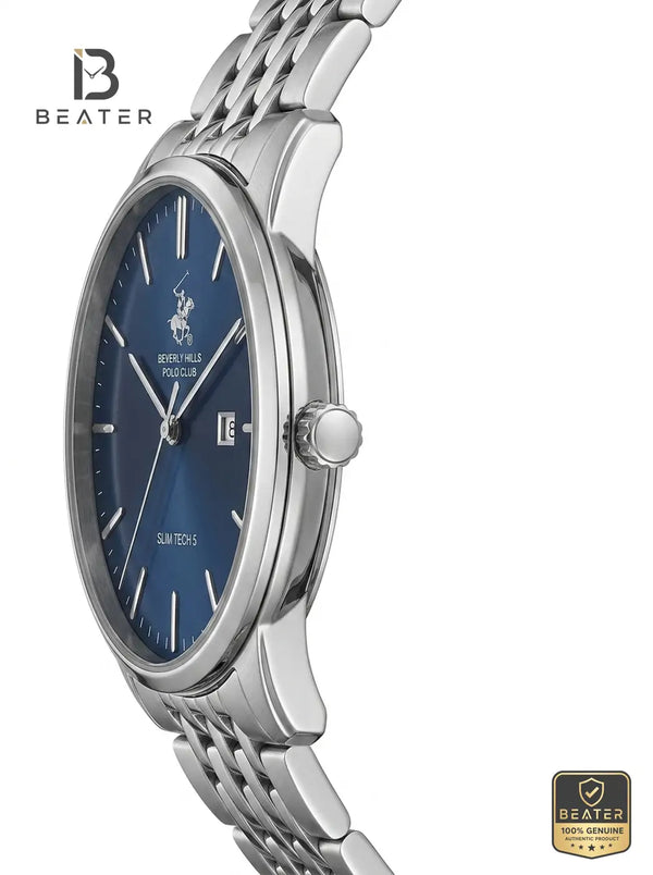 Beverly Hills Polo Club BP3895X.390 Dark Blue Dial Case and Bezel Profile - Beater
