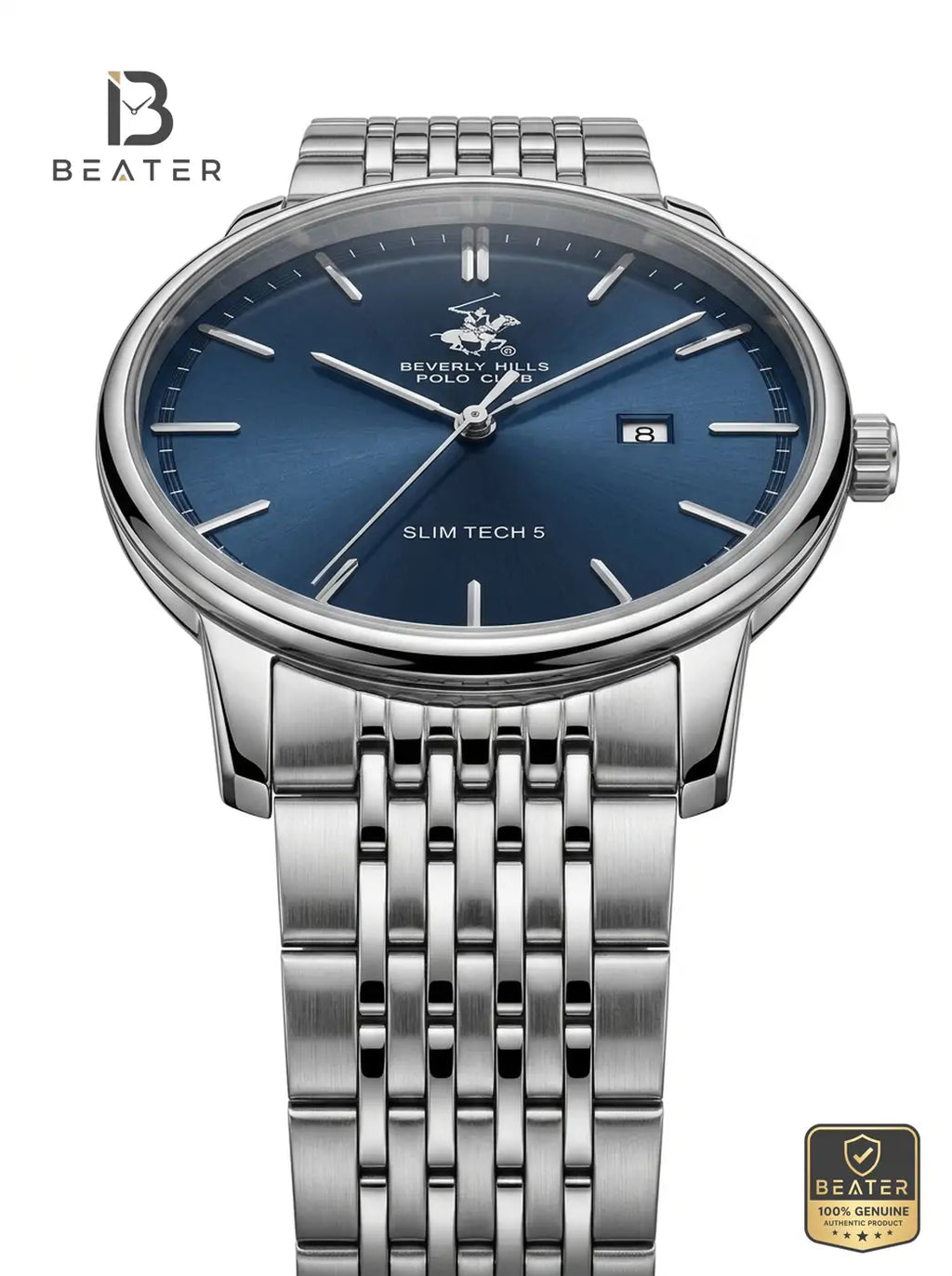 Beverly Hills Polo Club BP3895X.390 Steel Bracelet and Butterfly Buckle Detail - Beater