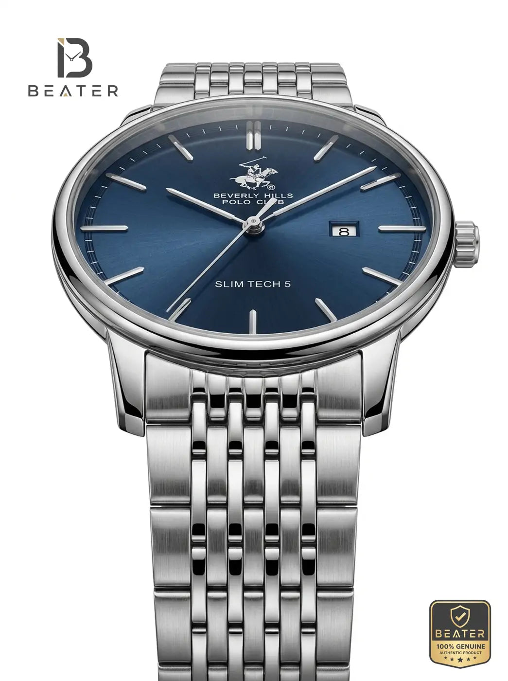 Beverly Hills Polo Club BP3895X.390 Steel Bracelet and Butterfly Buckle Detail - Beater