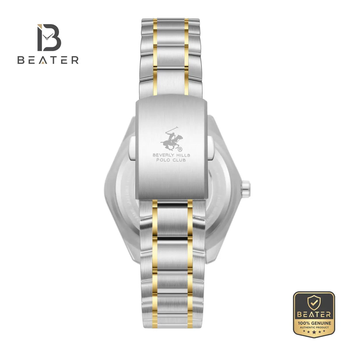 Beverly Hills Polo Club BP3896X.290 Men's S.S/IP Gold Bracelet Watch View - Beater