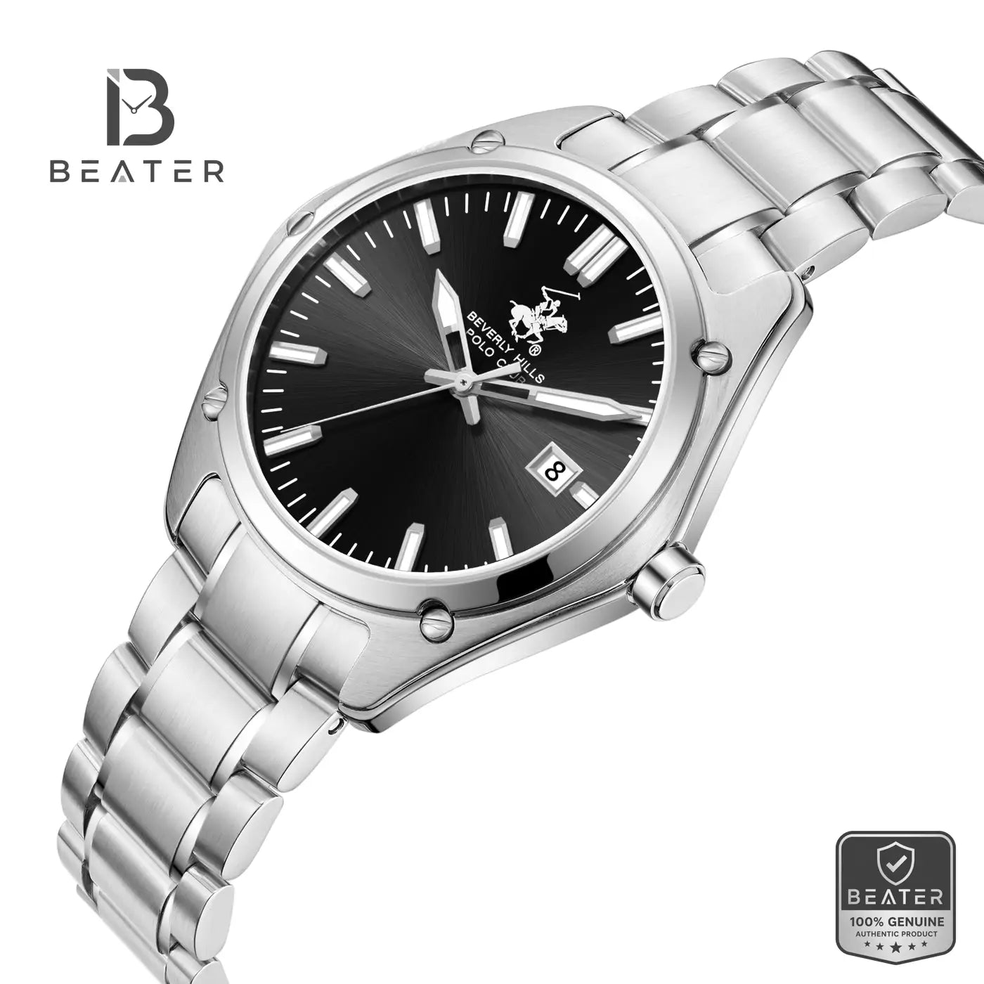 Beverly Hills Polo Club BP3896X.350 Men's Black Steel Bracelet Watch Secondary image