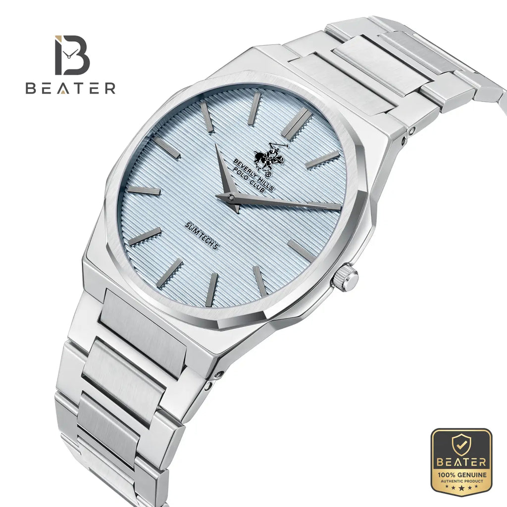 Beverly Hills Polo Club BP3897X.300 Blue Dial Case & Bezel Profile - Beater