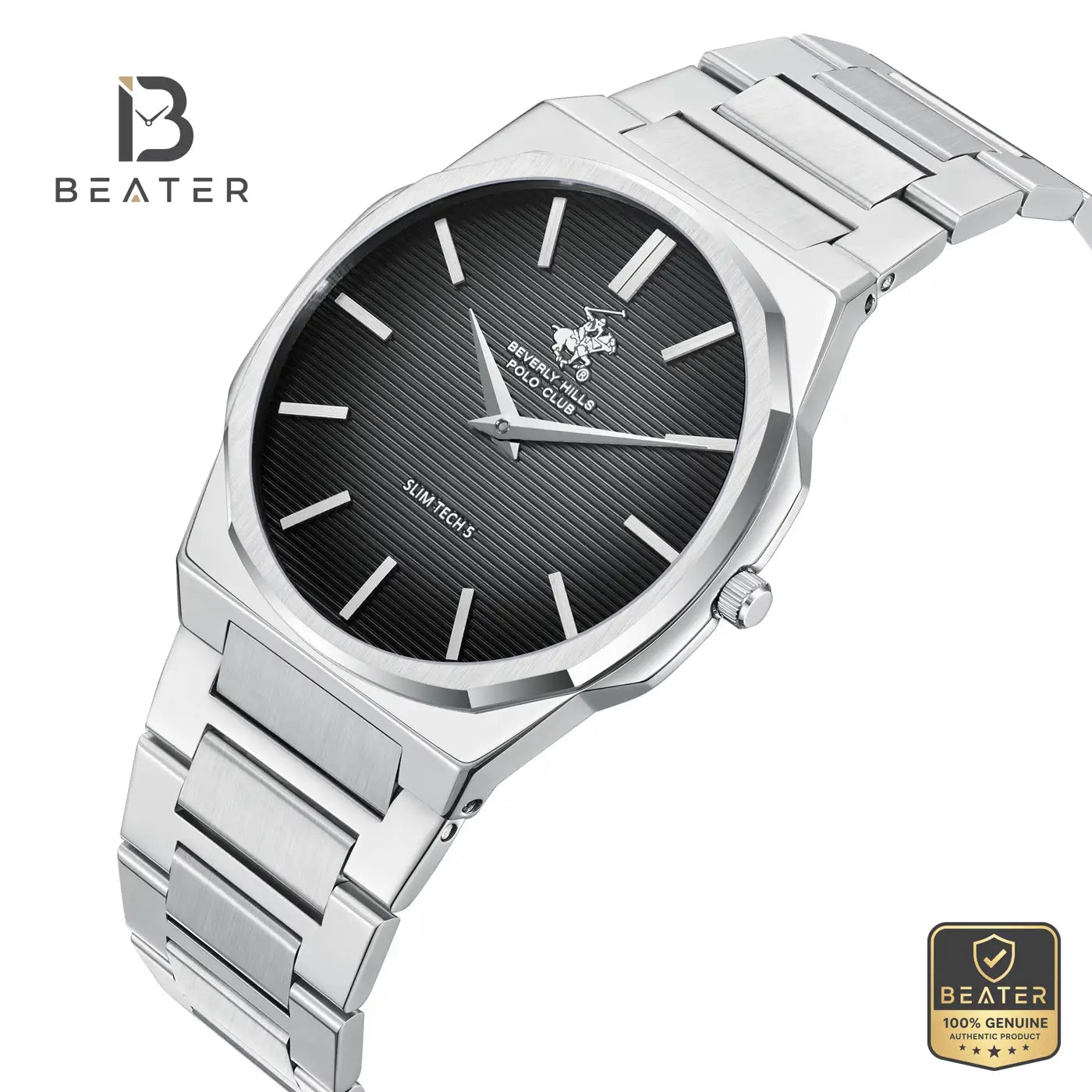 Beverly Hills Polo Club BP3897X.350 Men's Gun Black Steel Bracelet Watch Secondary image