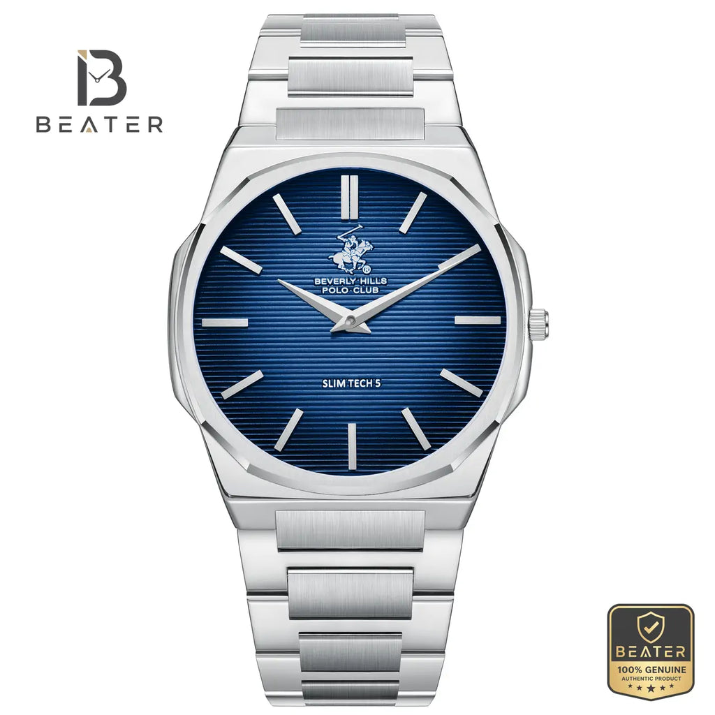 Beverly Hills Polo Club BP3897X.390 Men's Dark Blue Dial Watch Front View - Beater