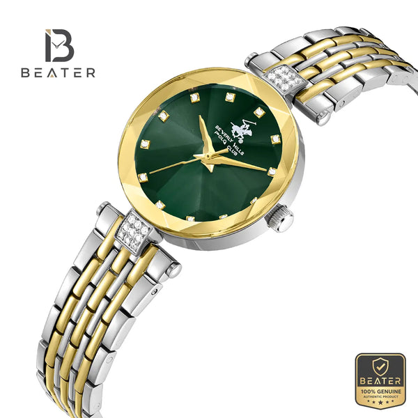 Beverly Hills Polo Club BP3899X.270 Dark Green Dial Case and Bezel Profile - Beater