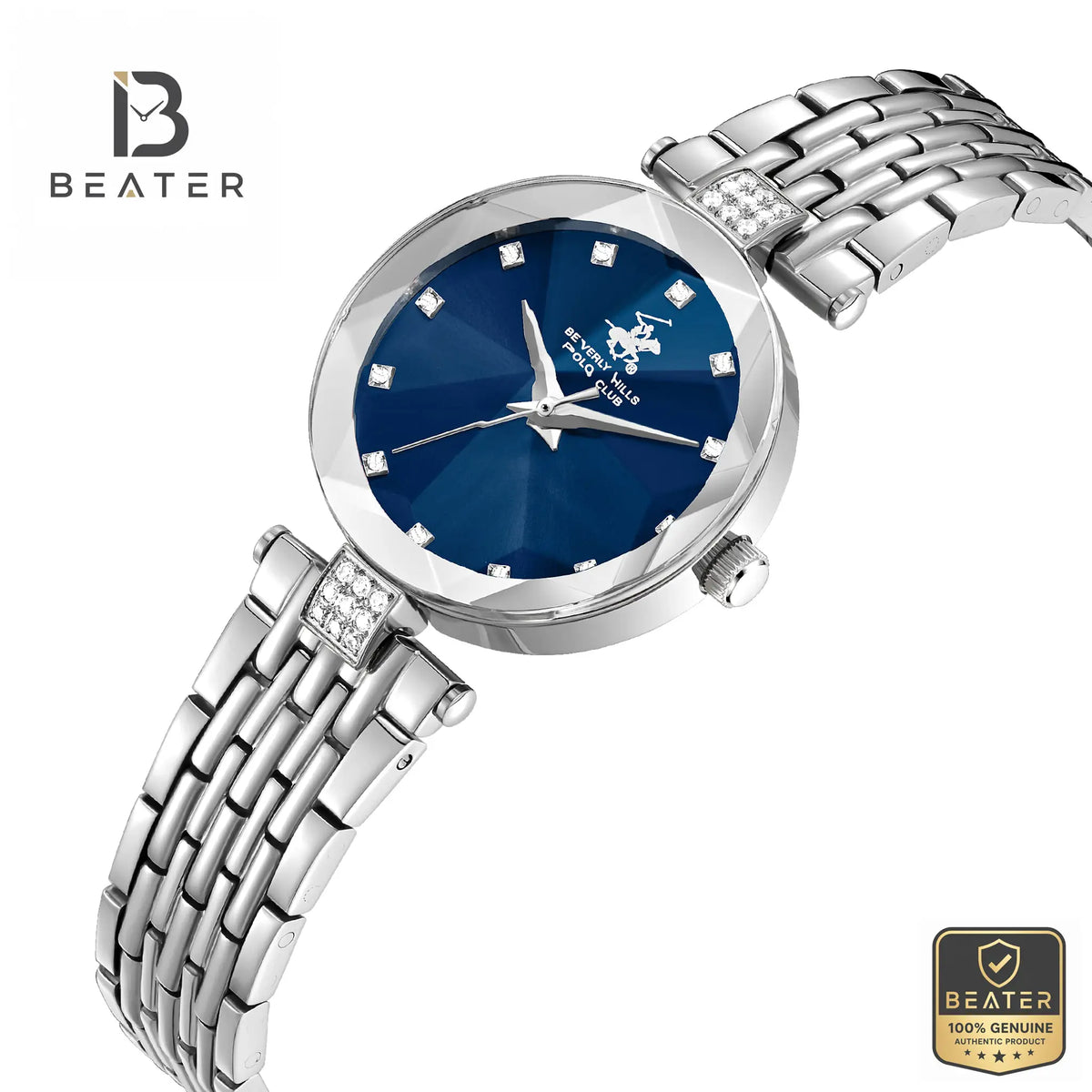 Beverly Hills Polo Club BP3899X.390 Dark Blue Dial Case & Bezel Profile - Beater