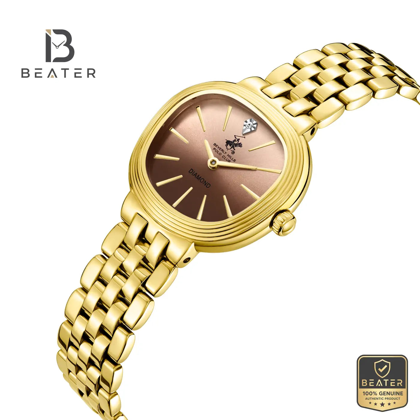 Beverly Hills Polo Club BP3903C.140 Women's Gold Steel Bracelet Watch Secondary image