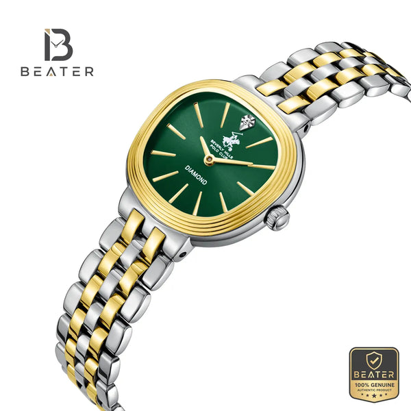 Beverly Hills Polo Club BP3903C.270 Dark Green Dial Case & Bezel Profile - Beater