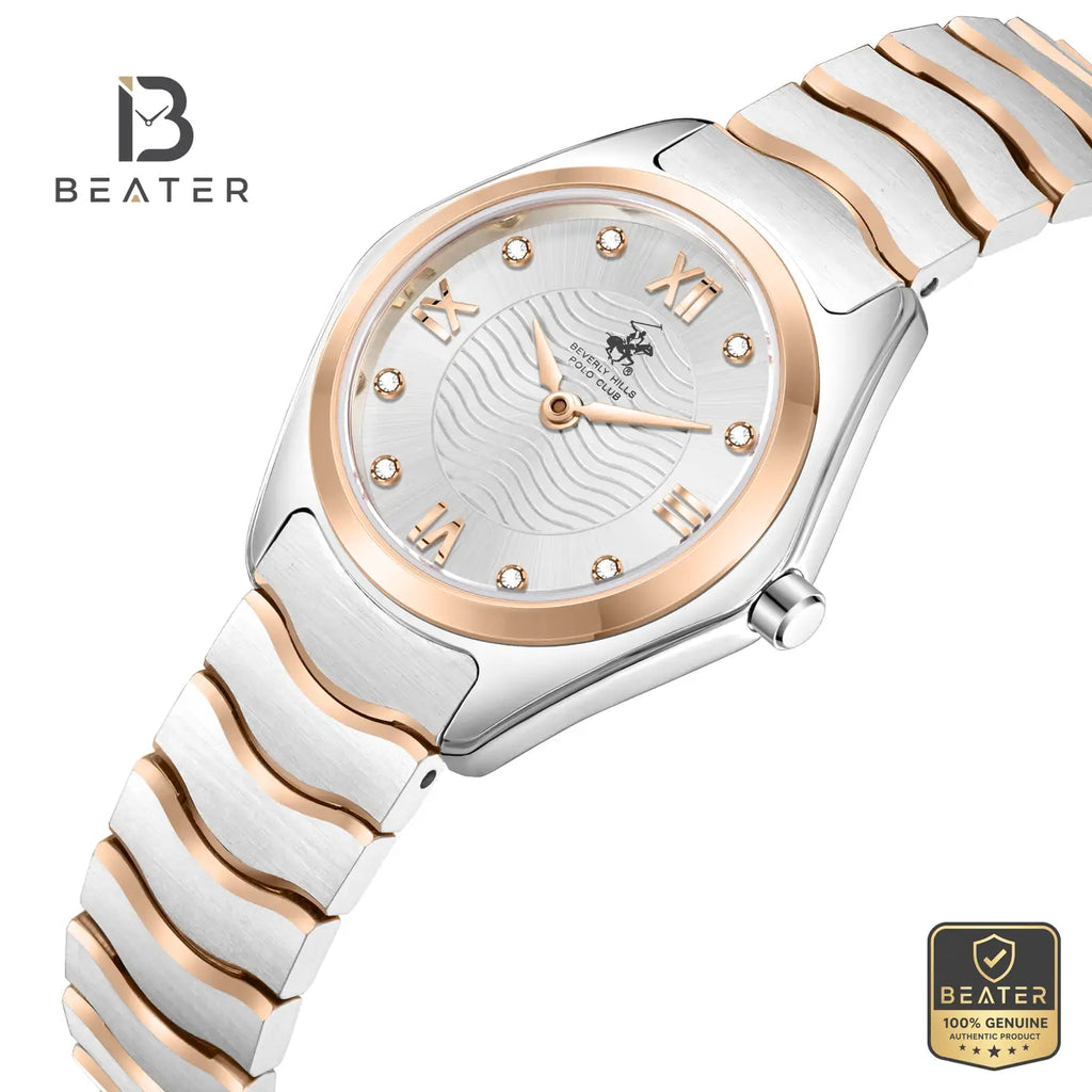 Beverly Hills Polo Club BP3904C.530 Silver Dial Case & Bezel Profile - Beater