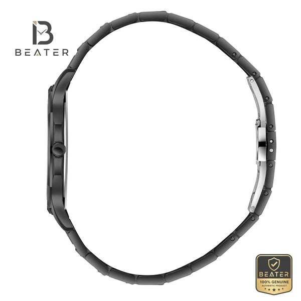 Beverly Hills Polo Club BP3906X.050 IP Gun Steel Bracelet and Butterfly Buckle Detail - Beater