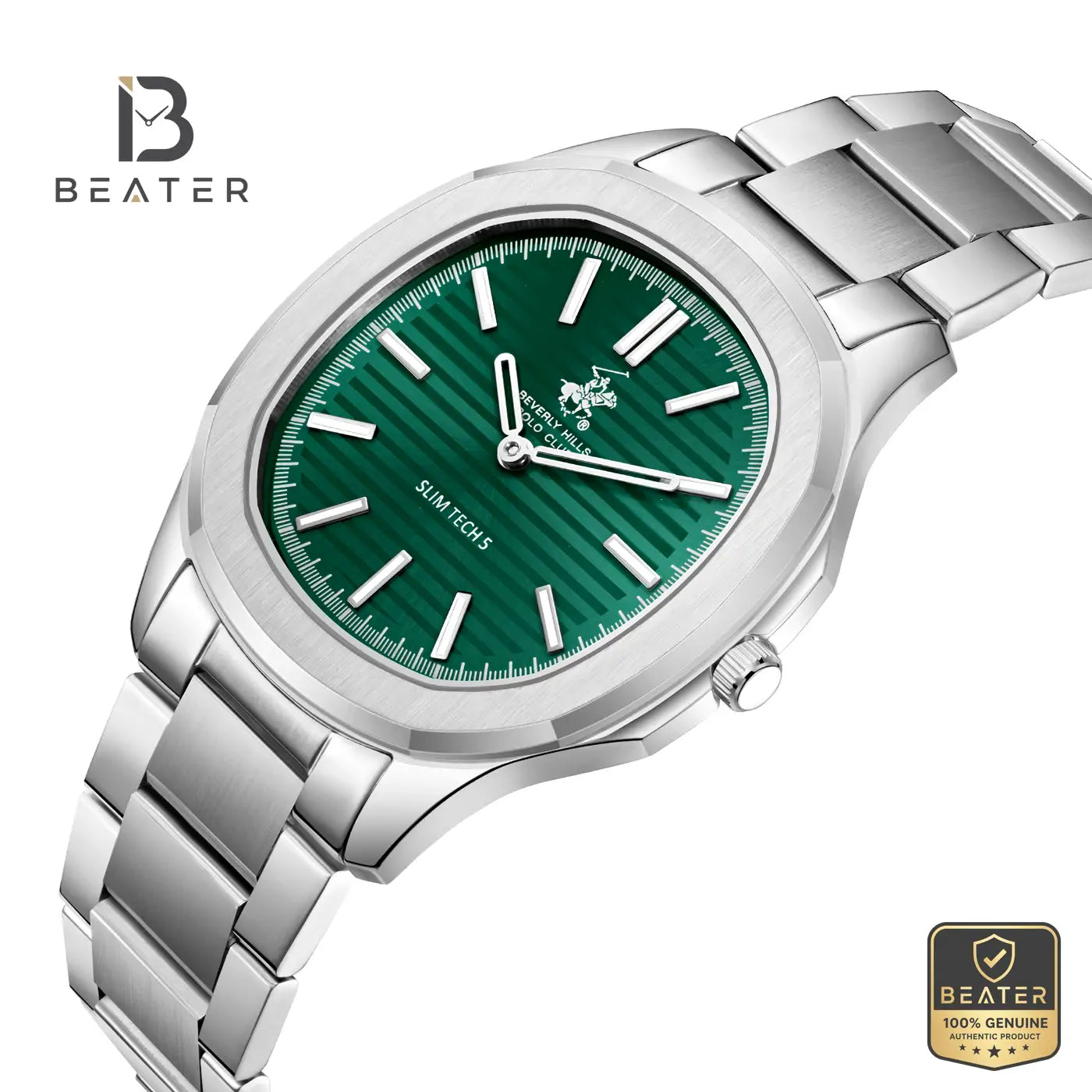 Beverly Hills Polo Club BP3906X.370 Men's Dark Green Steel Bracelet Watch Secondary image