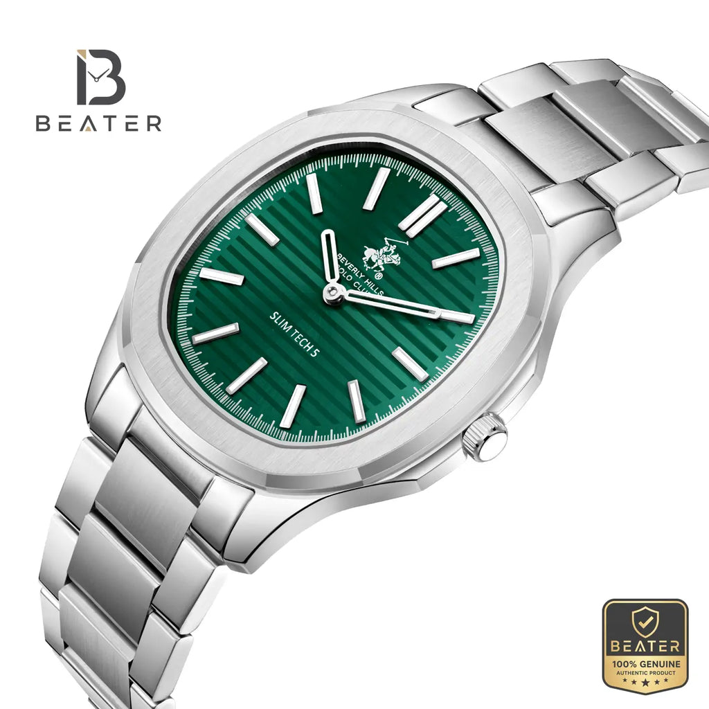 Beverly Hills Polo Club BP3906X.370 Dark Green Dial Case and Bezel Profile - Beater