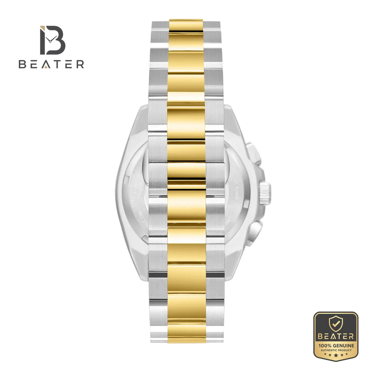 Beverly Hills Polo Club BP3907X.270 Men's S.S/IP Gold Bracelet Watch Side View - Beater