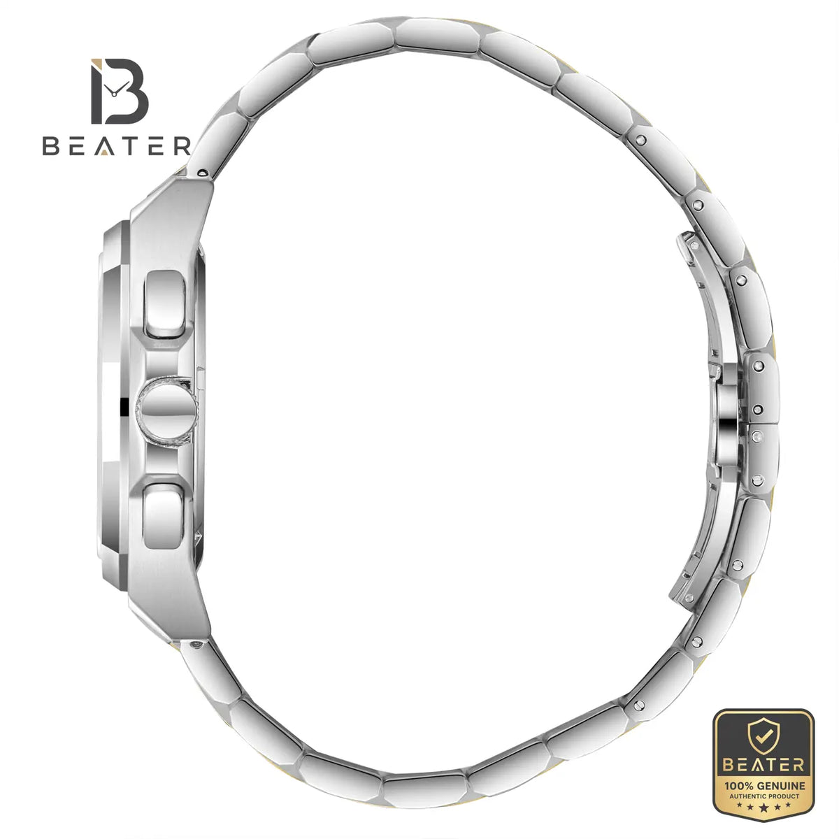 Beverly Hills Polo Club BP3907X.270 Steel Bracelet and Butterfly Buckle Detail - Beater