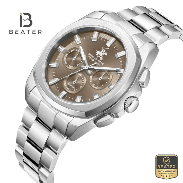 Beverly Hills Polo Club BP3907X.360 Beige Dial Case and Bezel Profile - Beater