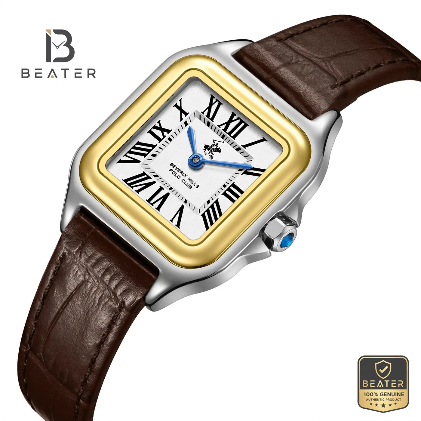 Beverly Hills Polo Club BP3908C.232 Women's Silver Leather Strap Watch Secondary image