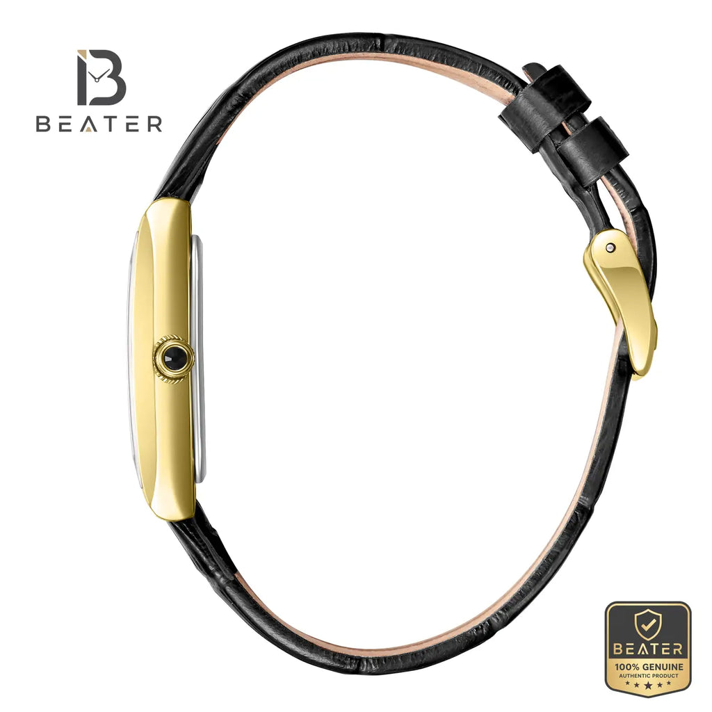 Beverly Hills Polo Club BP3910C.111 Black Leather Strap and Buckle Detail - Beater