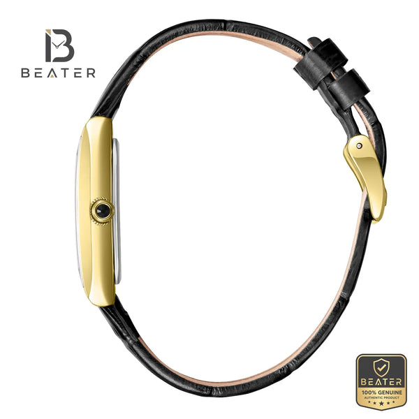 Beverly Hills Polo Club BP3910C.111 Black Leather Strap and Buckle Detail - Beater