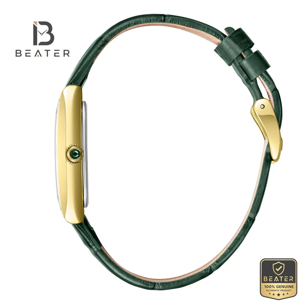 Beverly Hills Polo Club BP3910C.127 Green Leather Strap and Buckle Detail - Beater