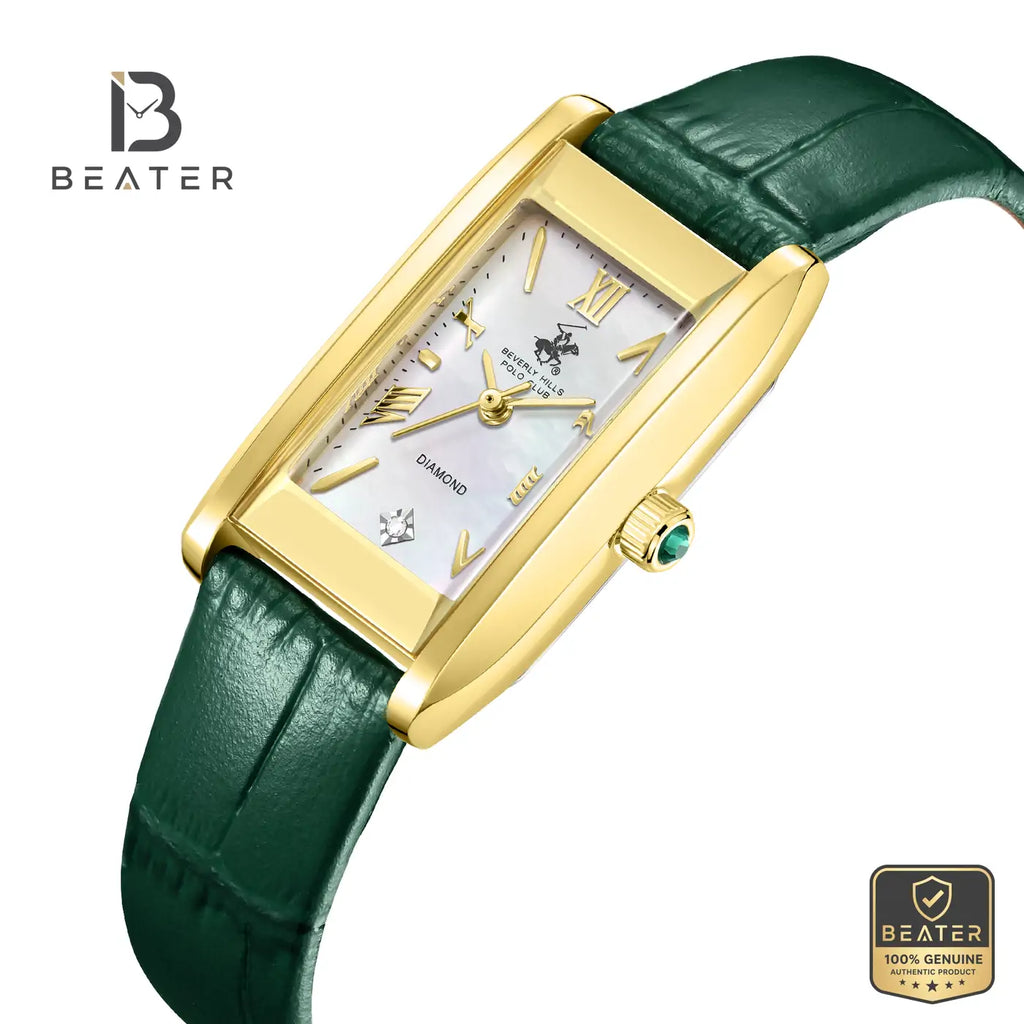 Beverly Hills Polo Club BP3910C.127 Women's IP Gold Case and Bezel Profile - Beater