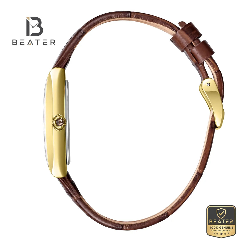 Beverly Hills Polo Club BP3910C.164 Dark Brown Leather Strap and Clasp Detail - Beater