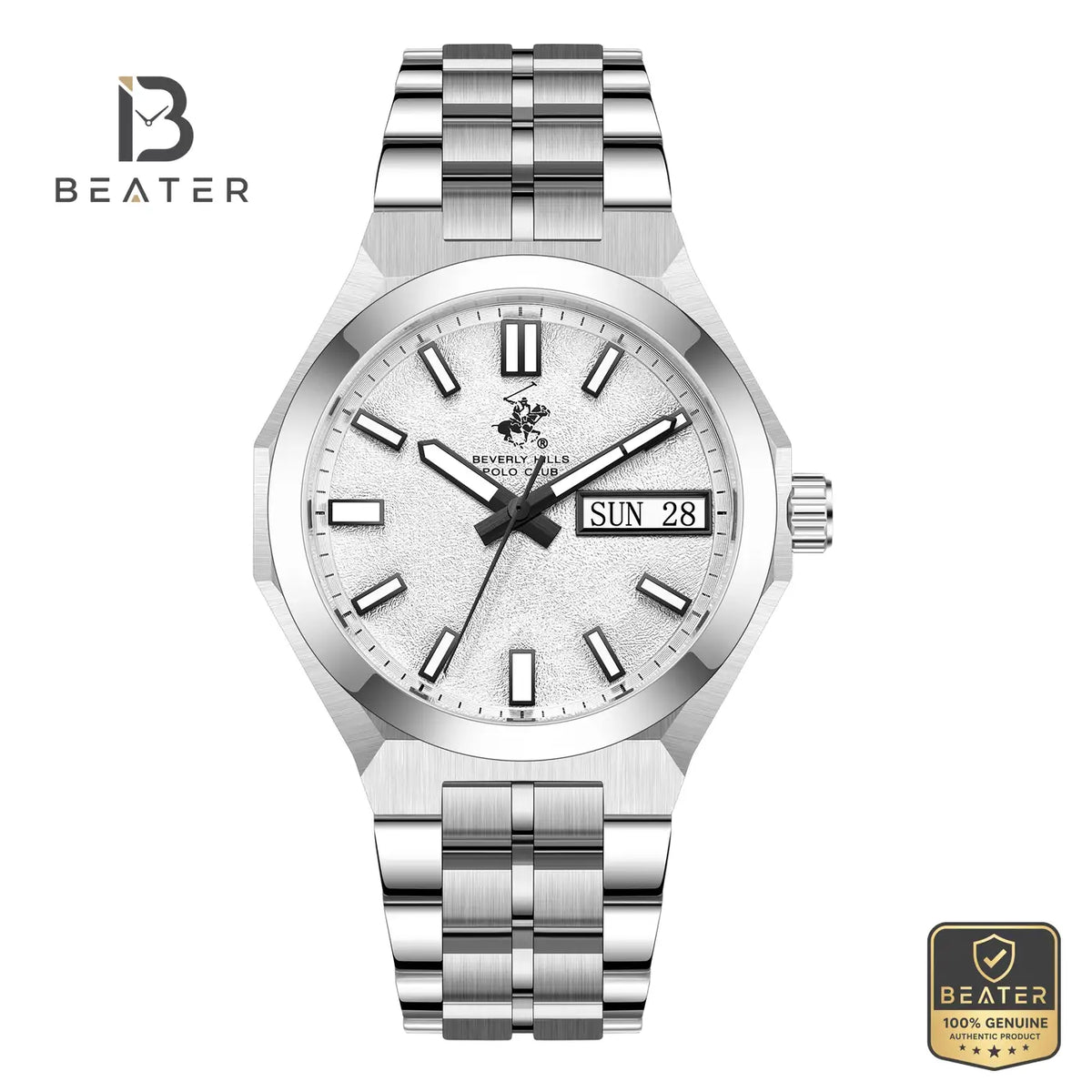 Beverly Hills Polo Club BP3912X.330 Men's Watch Front Dial View - Beater