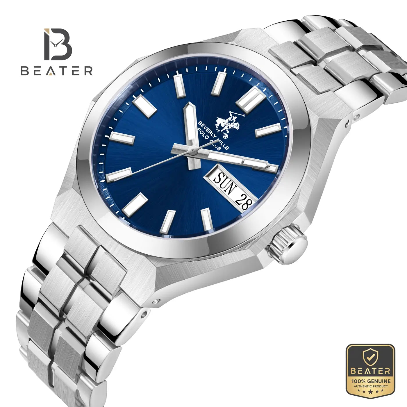 Beverly Hills Polo Club BP3912X.390 Men's Dark Blue Steel Bracelet Watch Secondary image