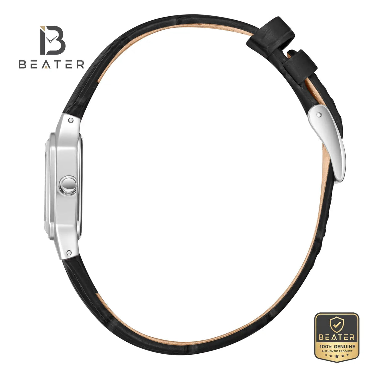 Beverly Hills Polo Club BP3917C.321 Women's Black Leather Strap & Buckle Detail - Beater