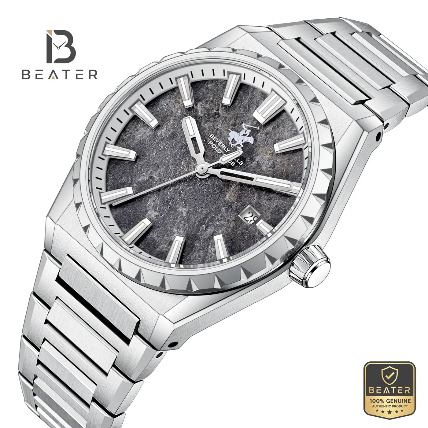 Beverly Hills Polo Club BP3918X.350 Men's Silver Steel Bracelet Watch Secondary image