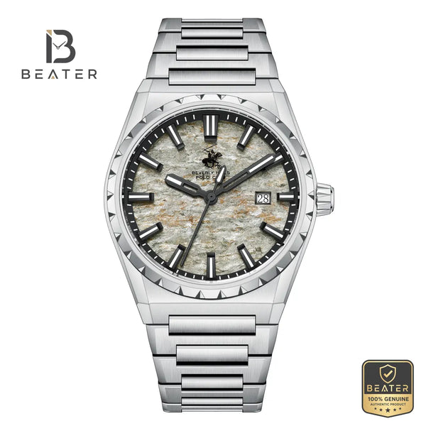 Beverly Hills Polo Club BP3918X.360 Men's Gun Dial Watch Front View - Beater
