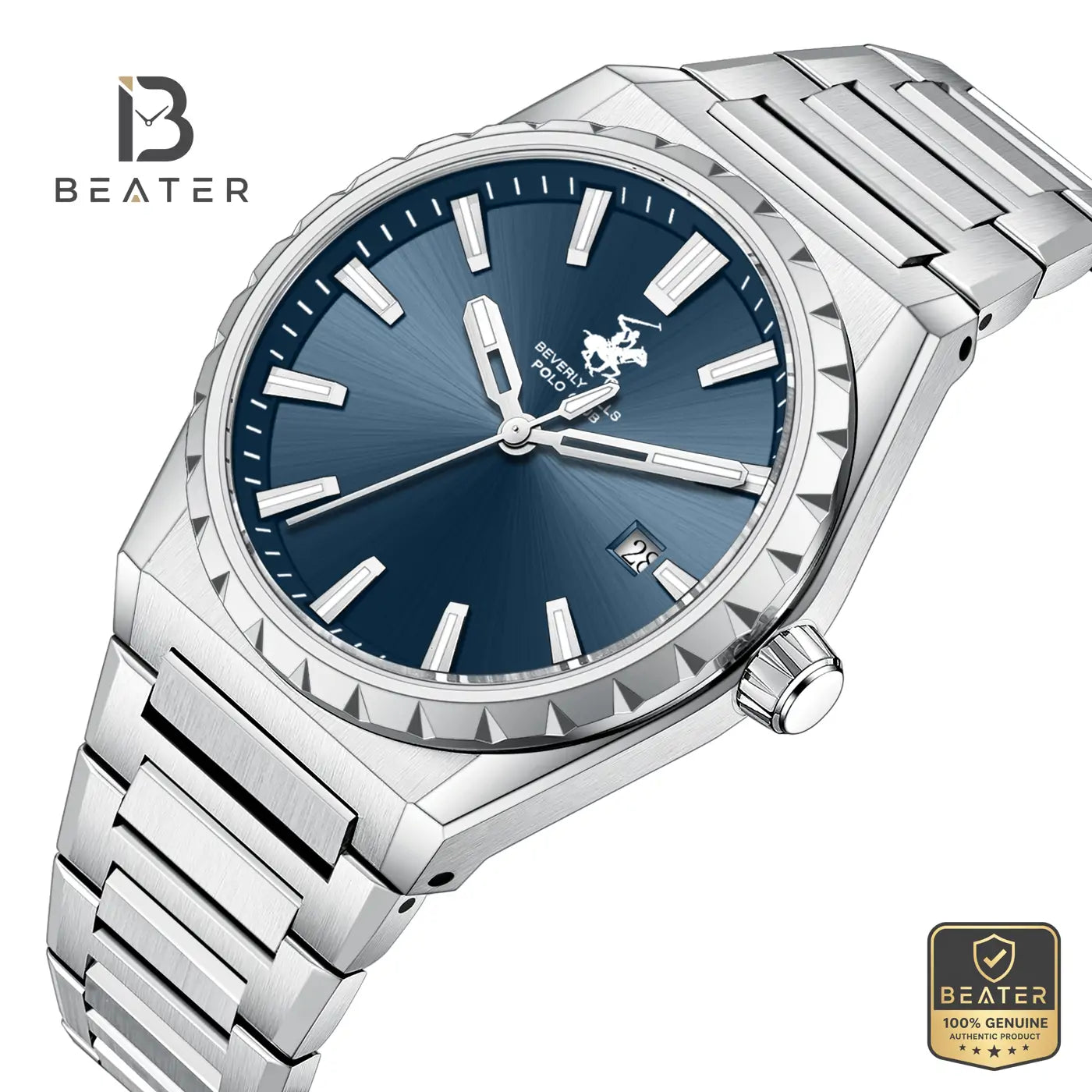 Beverly Hills Polo Club BP3918X.390 Men's Dark Blue Steel Bracelet Watch Secondary image