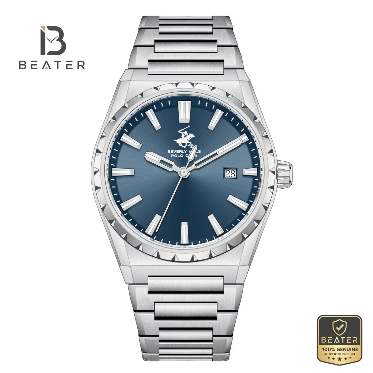 Beverly Hills Polo Club BP3918X.390 Men's Watch Front Dial View - Beater