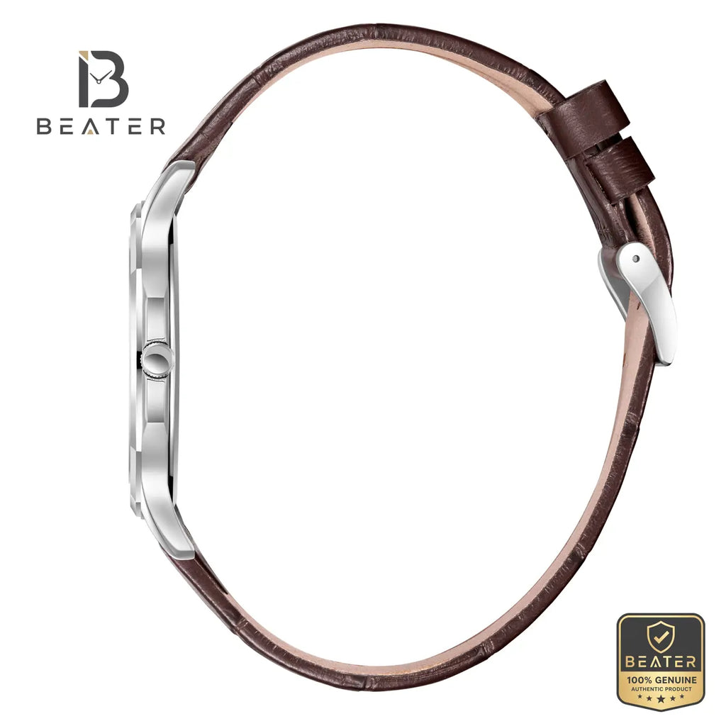 Beverly Hills Polo Club BP3919X.372 Dark Brown Leather Strap & Buckle Detail - Beater