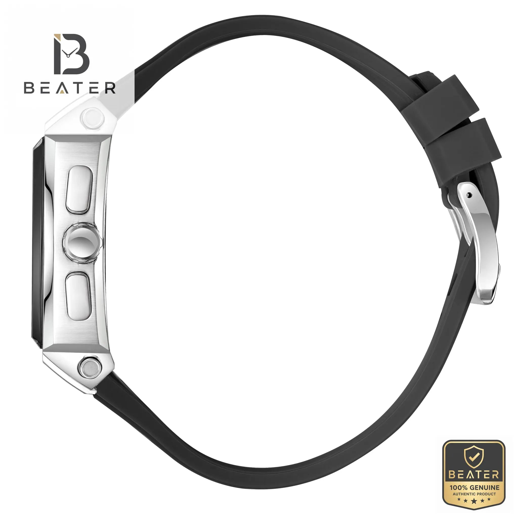 Beverly Hills Polo Club BP3920X.351 Men's Black Silicon Strap Watch Secondary image