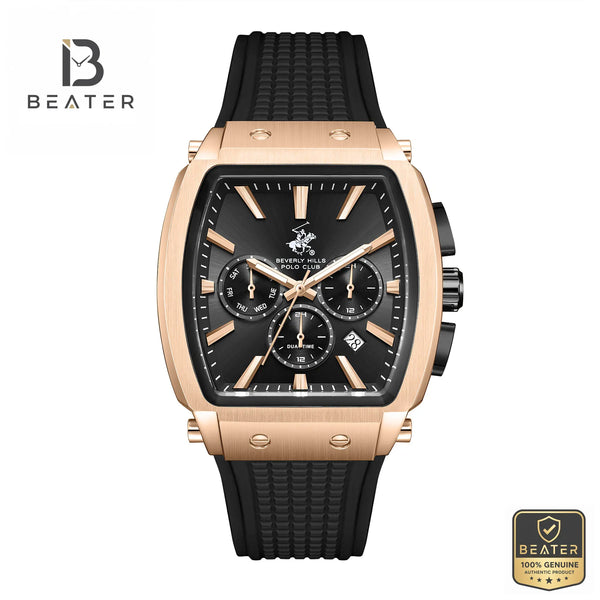 Beverly Hills Polo Club BP3920X.451 Men's Black Dial Watch Front View - Beater