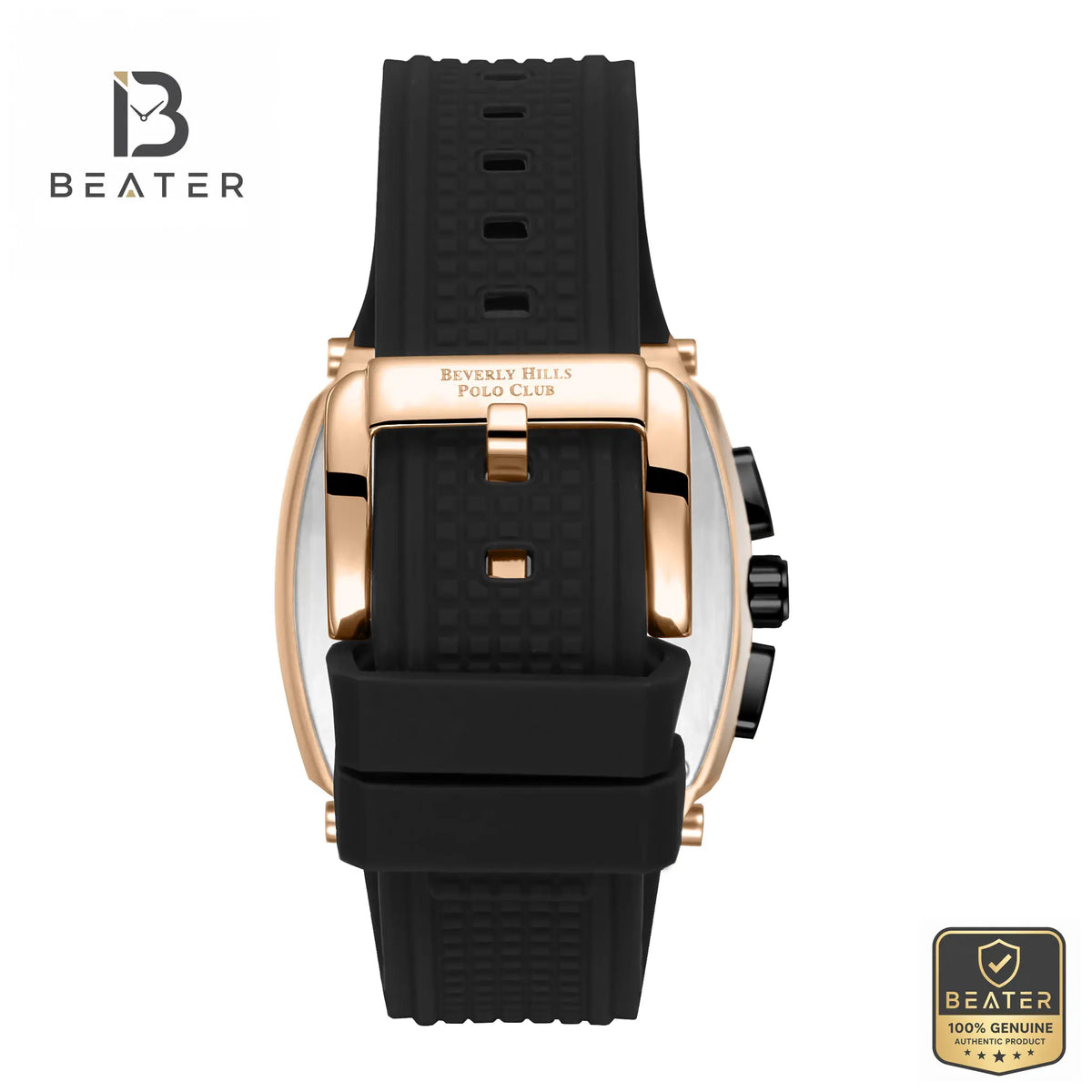 Beverly Hills Polo Club BP3920X.451 Men's Black Silicon Watch View 4 - Beater