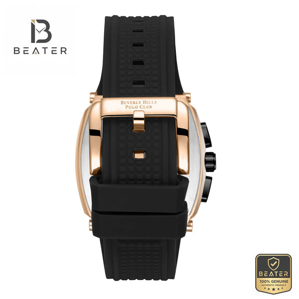 Beverly Hills Polo Club BP3920X.451 Men's Black Silicon Watch View 4 - Beater