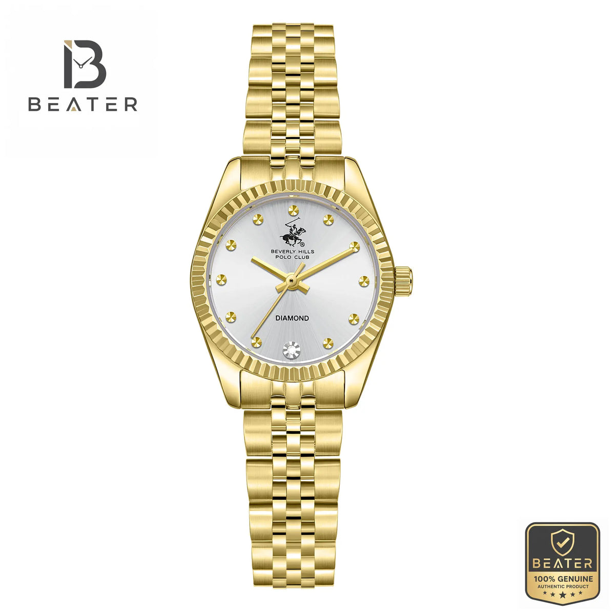 Beverly Hills Polo Club BP3923C.130 Women's Silver Dial Watch Front View - Beater Main image