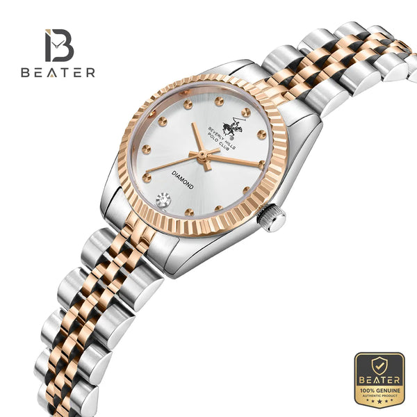 Beverly Hills Polo Club BP3923C.530 Silver Dial Case and Bezel Profile - Beater